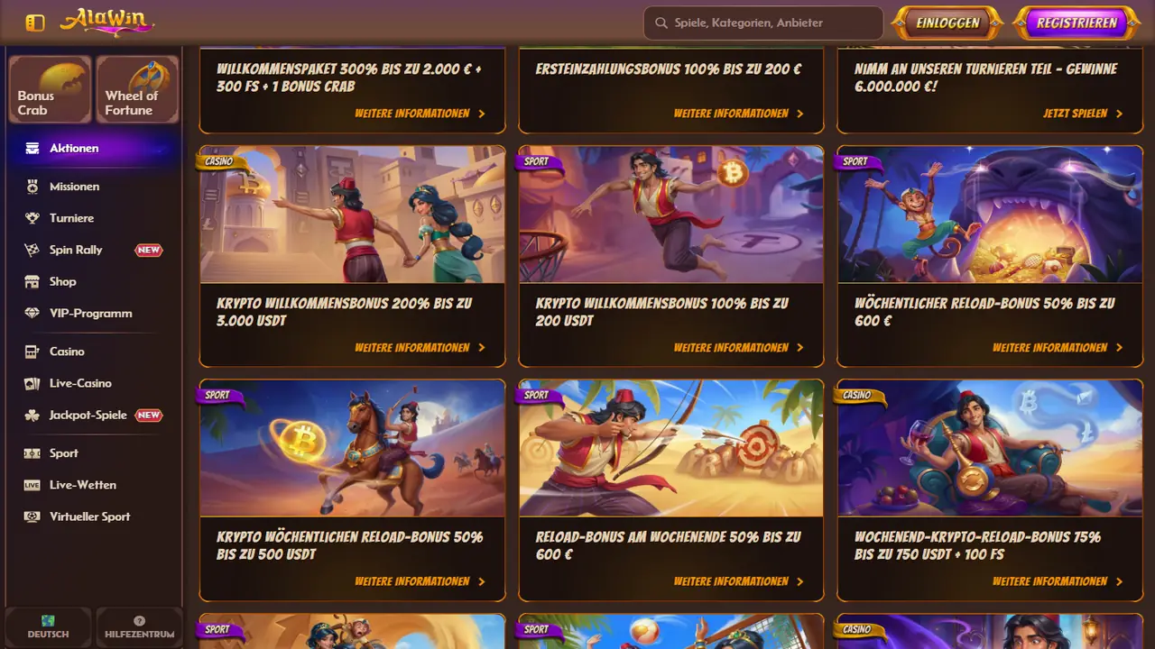 Alawin Boni & Aktionen – Screenshot