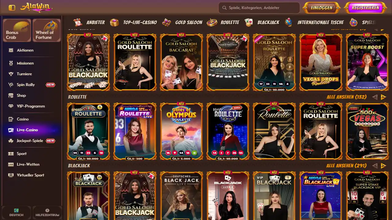Alawin Live-Casino
